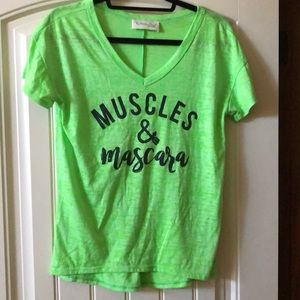 Burnout T Size S Muscles & Mascara!